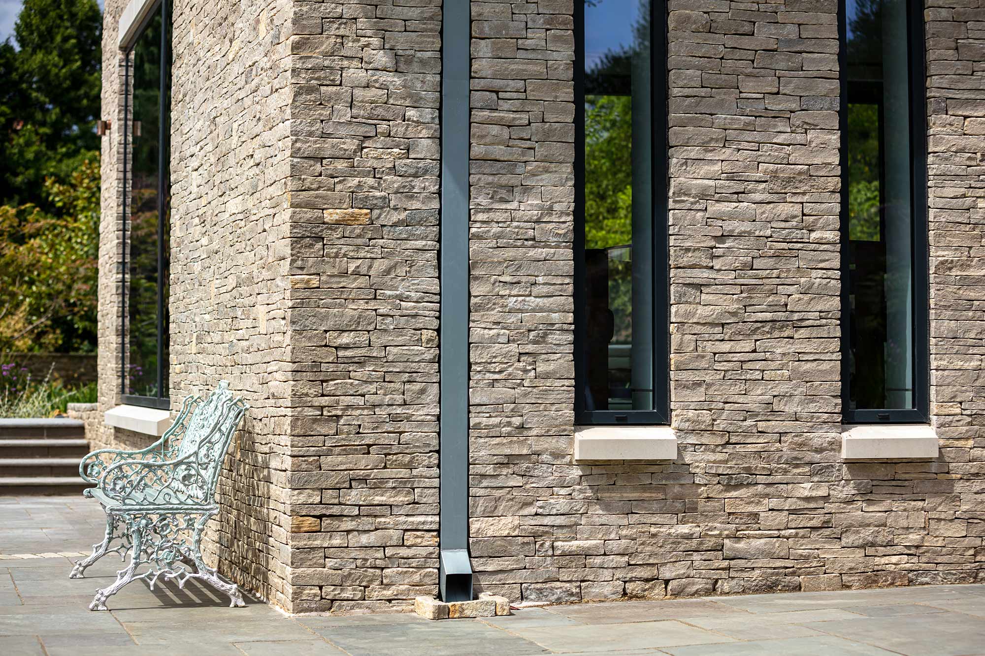 Exterior detail of The Zinc House. Elspeth Beard Architect. Built by KM Grant, Surrey