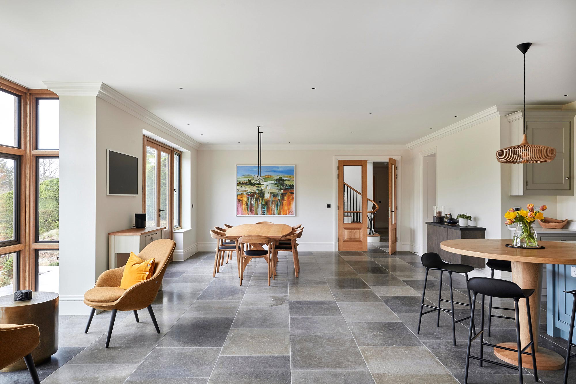 Interior view of kitchen - New build by KM Grant Surrey