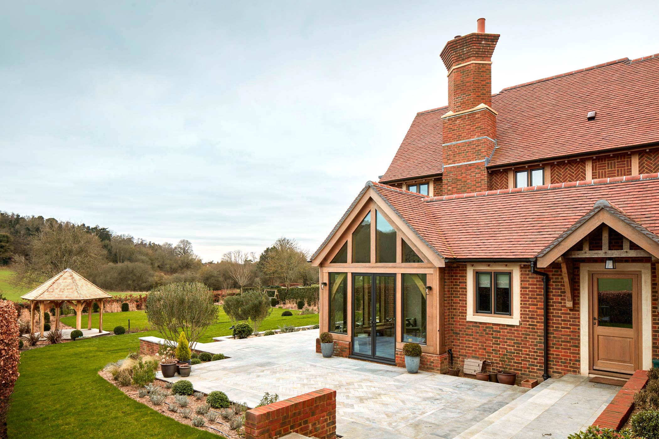 Exterior rear view - New build by KM Grant Surrey