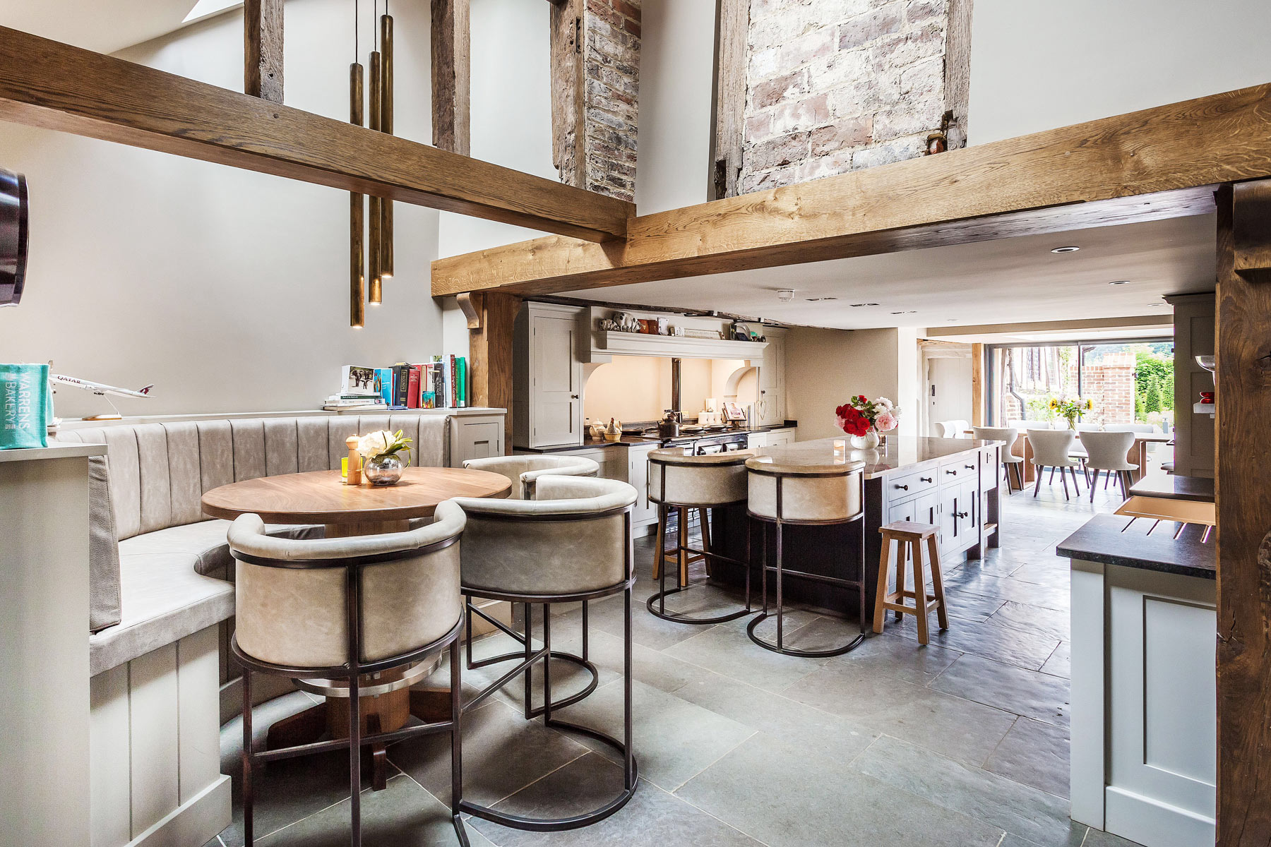 Grade 2 listed manor house kitchen interior KM Grant