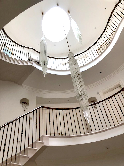 Sweeping stone staircase - KM Grant